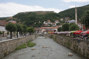 Nábřeží a pevnost v Prizrenu